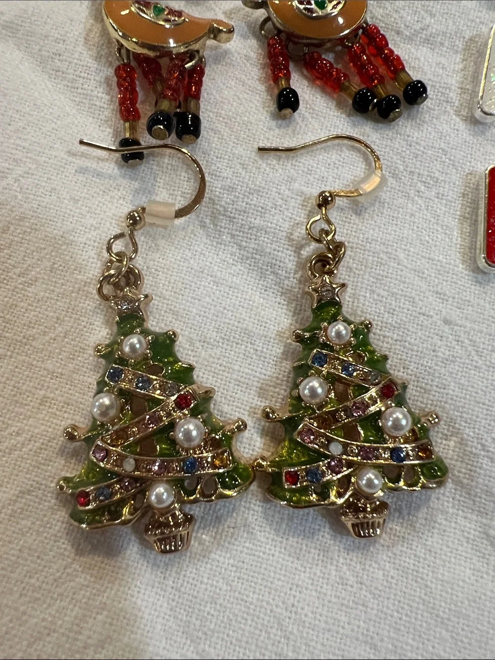 4 Sets of Christmas Earrings.